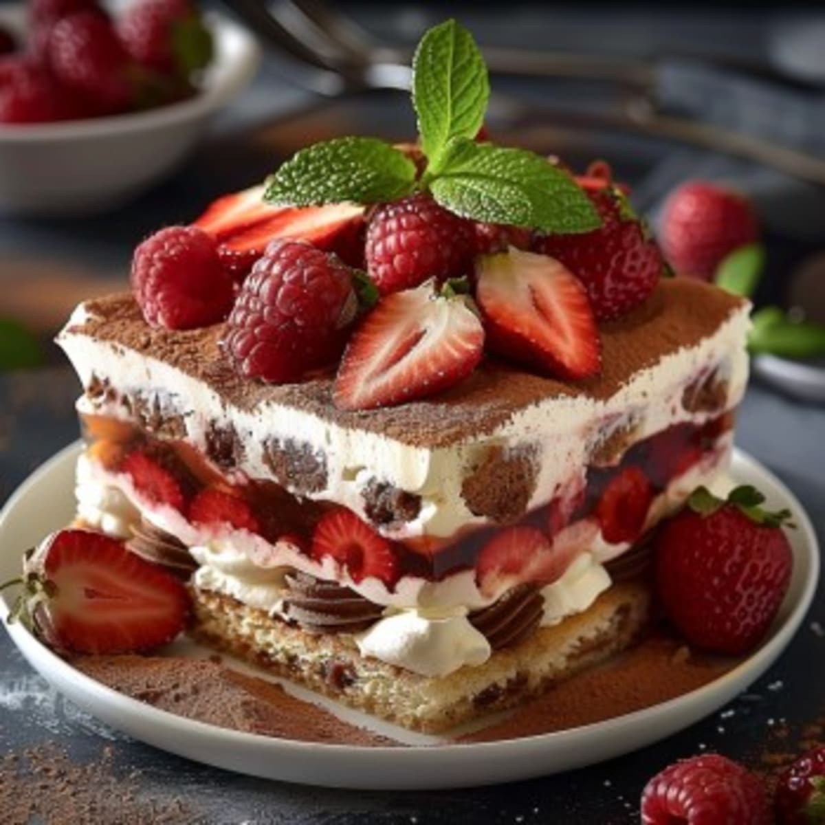 Tiramisu Fraises Légères