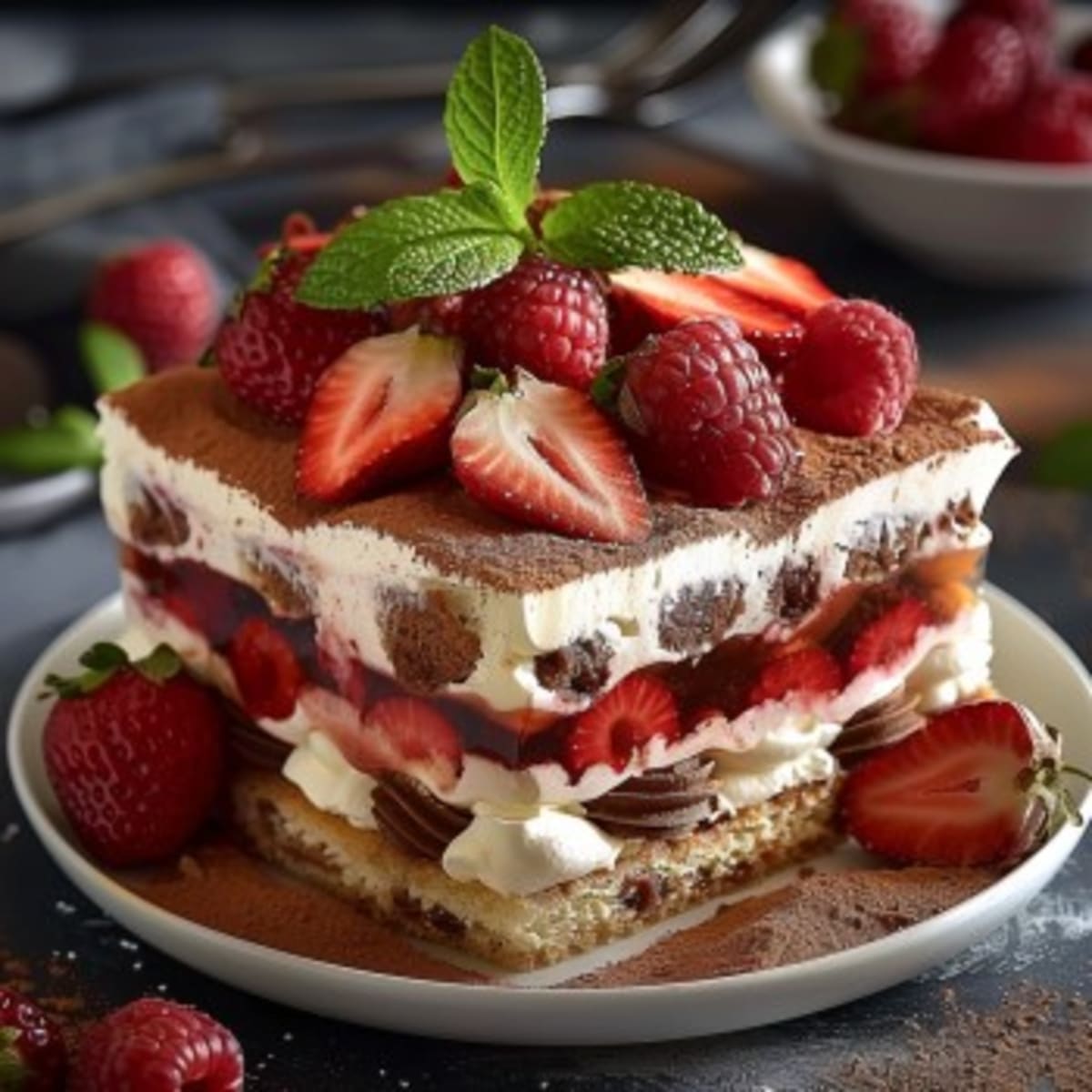 Tiramisu Fraises Légères2