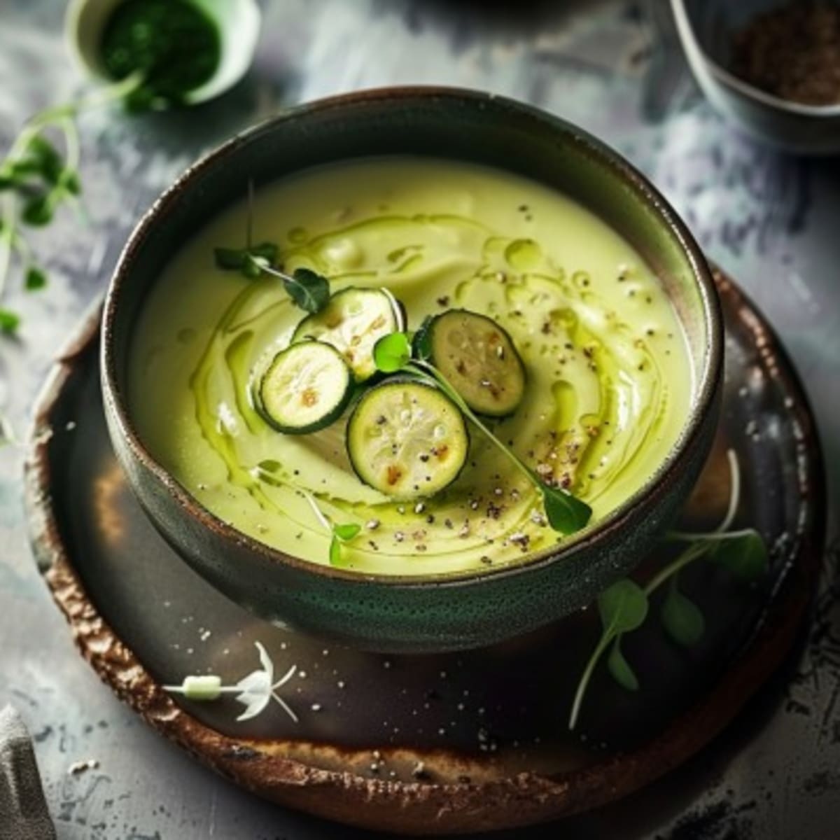 Velouté Courgettes Ail2