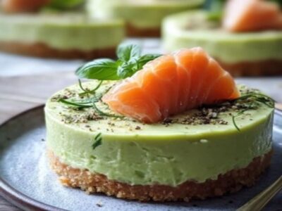 Éblouissez vos invités avec Cheesecakes Avocat-Saumon