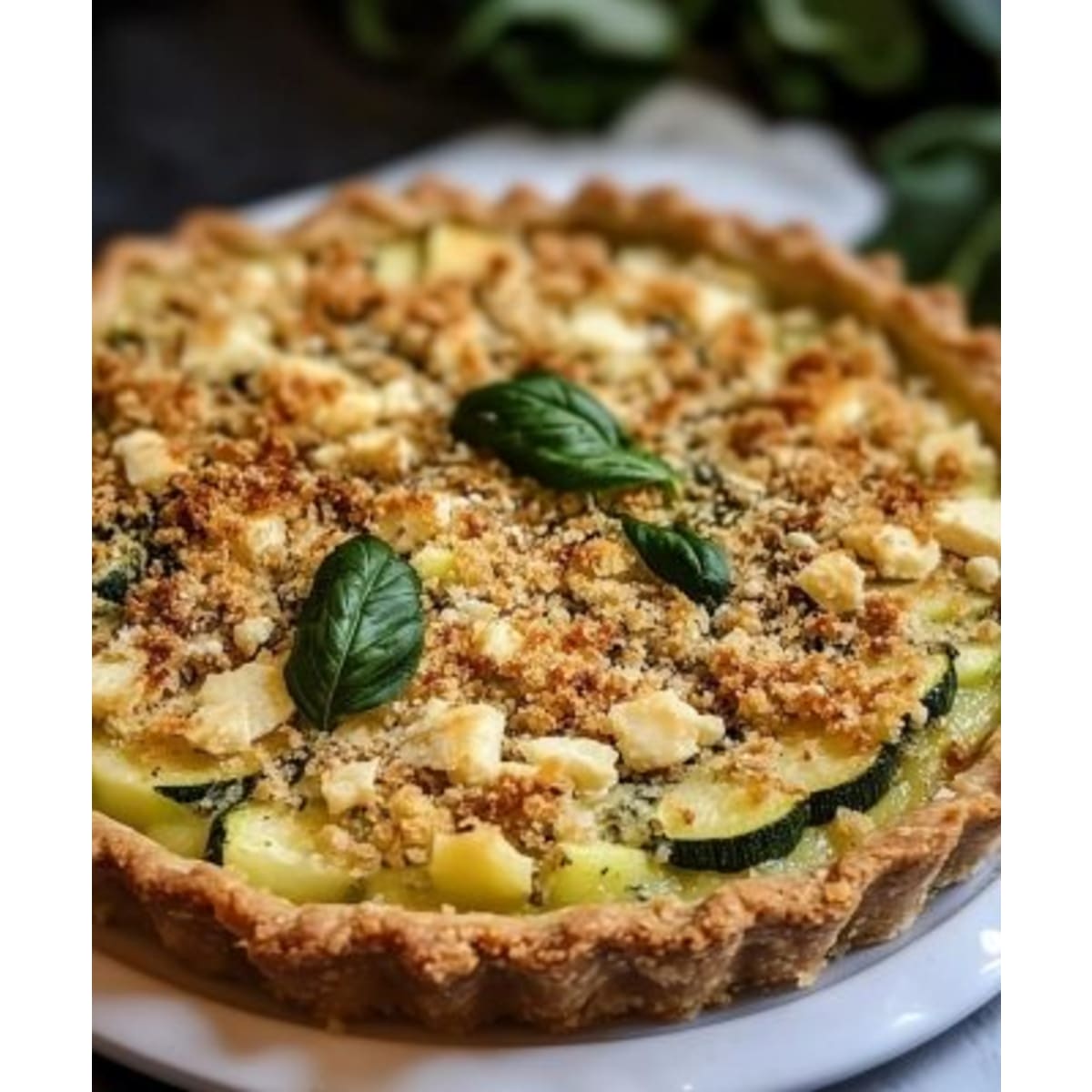 Crumble Courgettes Roquefort2