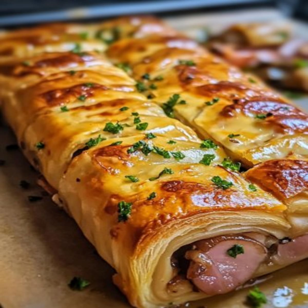 Feuilleté Jambon Champignons