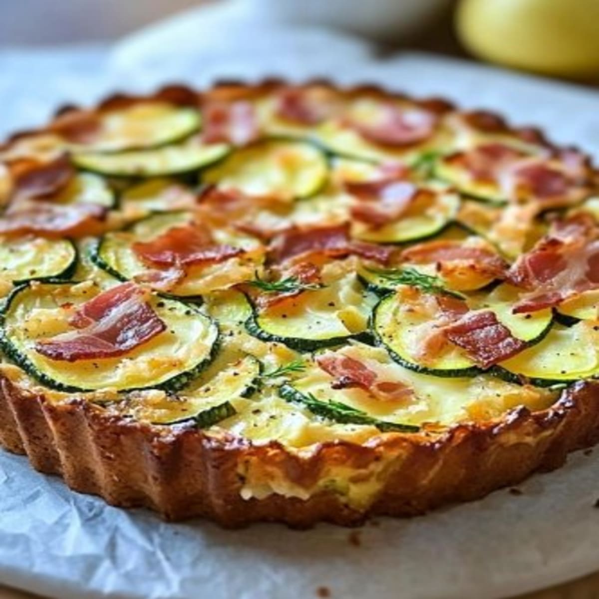 Gâteau Courgette Lardons