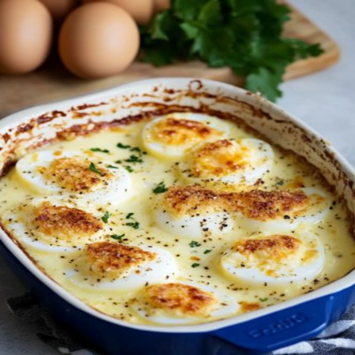 Gratin Œufs Béchamel