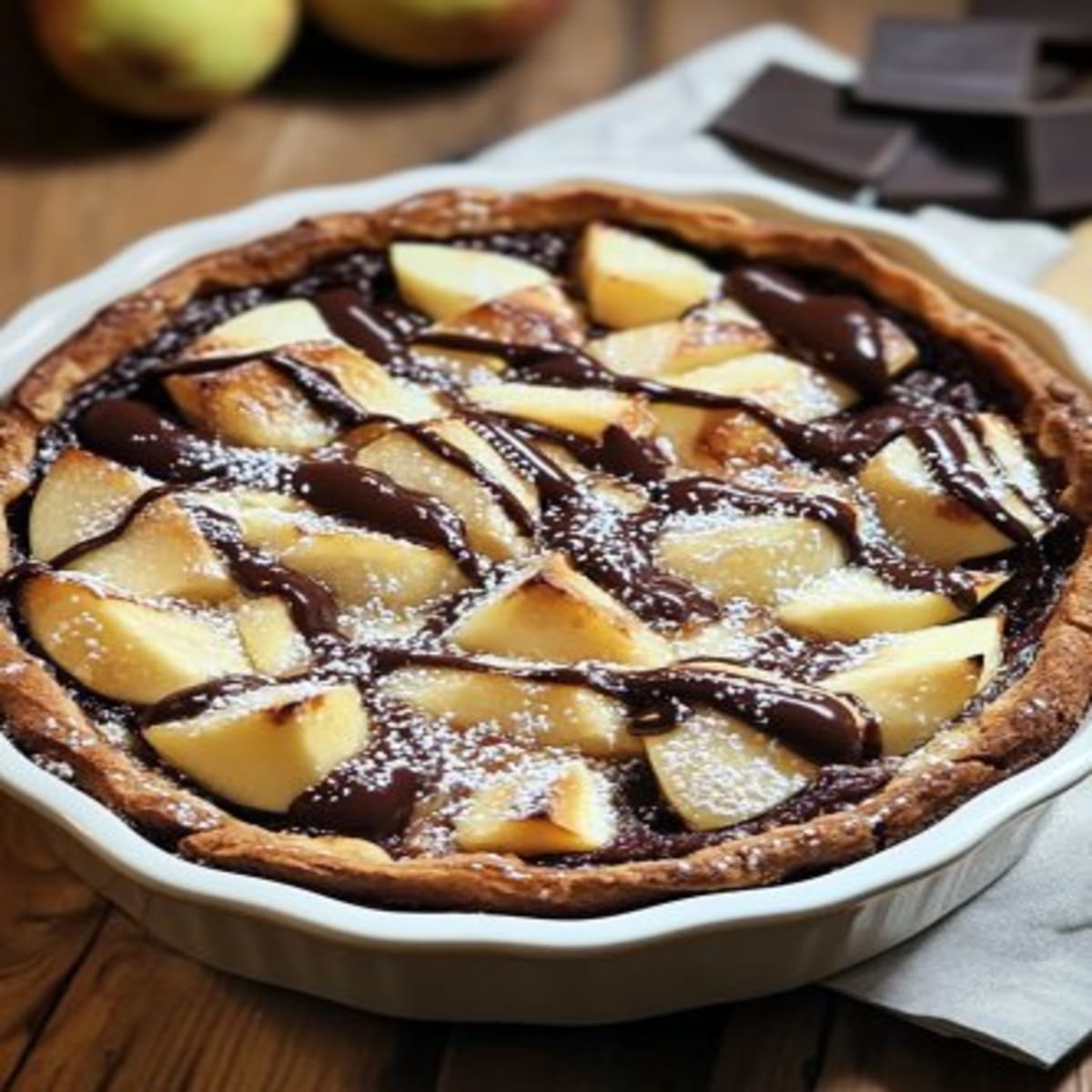 Poires Chocolat Clafoutis