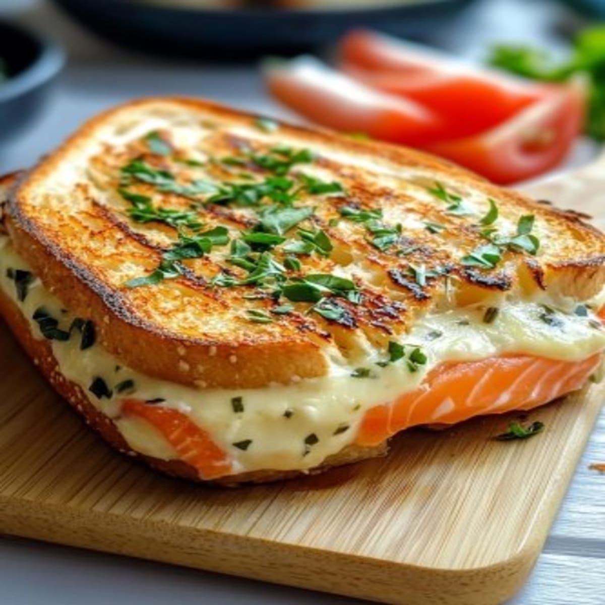 Saumon Boursin Croque-Monsieur