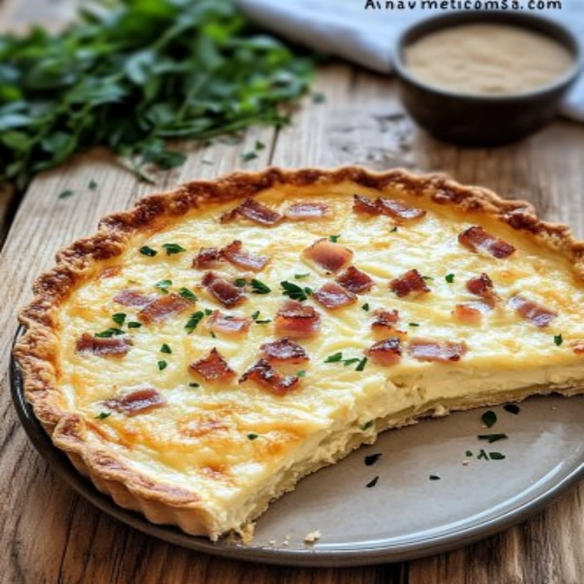 Tarte Camembert Lardons