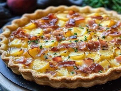 Tarte Savoureuse aux Lardons et Reblochon