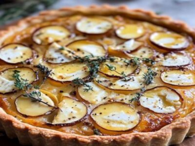 Délicieuse Tarte Oignons & Chèvre Gourmande