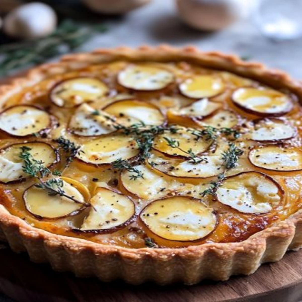 Tarte Oignons Chèvre