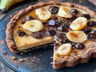 Délice Sucré : Tarte Rhum Chocolat & Poires