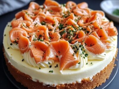 Délicieux Cheesecake Salé au Saumon Fumé
