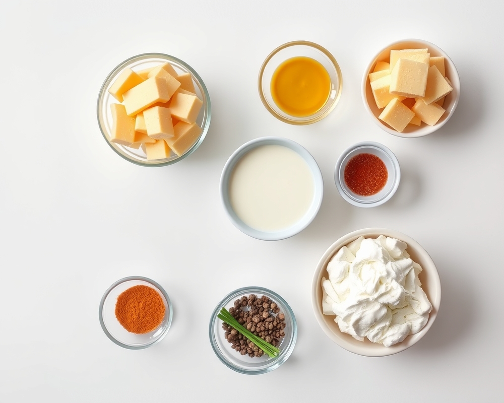 ingredients-de-la-recette-sauce-fromage-delicieuse