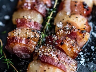 Délices de Dattes au Bacon Rôti