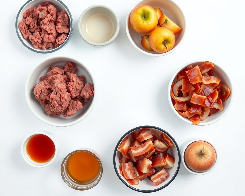 ingredients-de-la-recette-burger-pomme-bacon