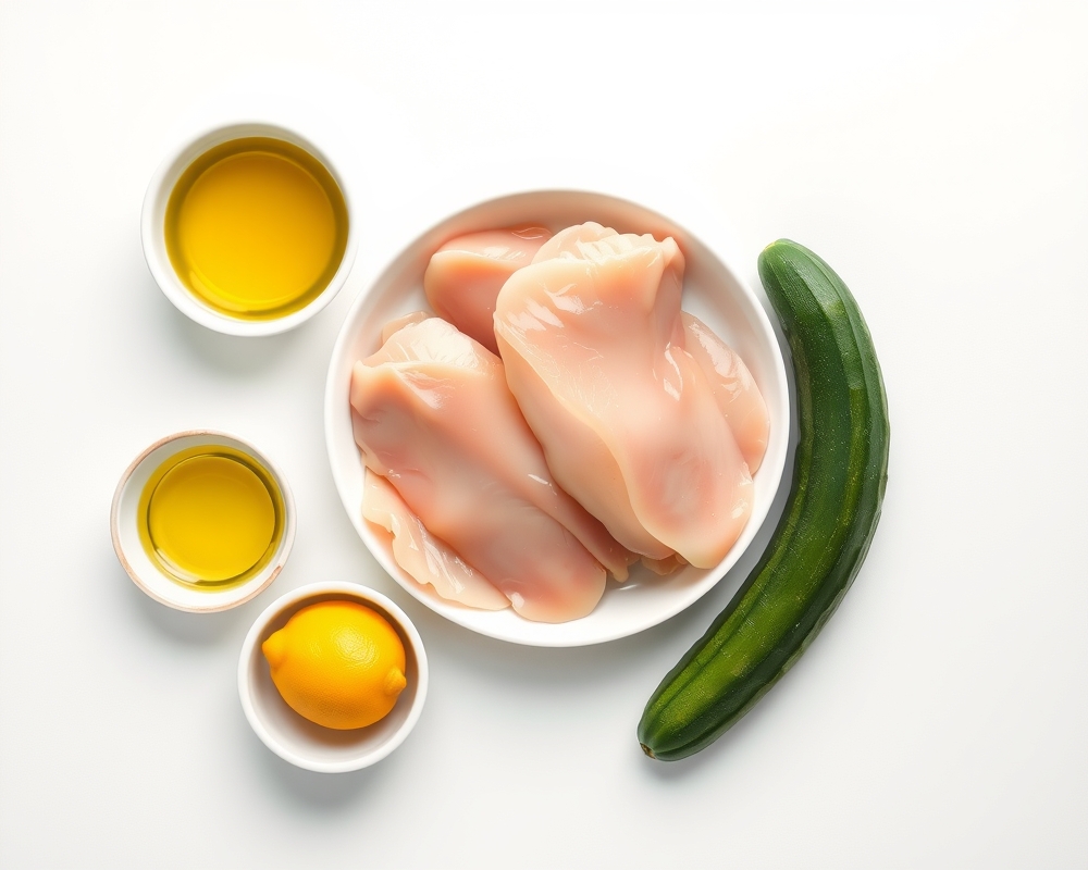 ingredients-de-la-recette-poulet-citron-concombre-grille