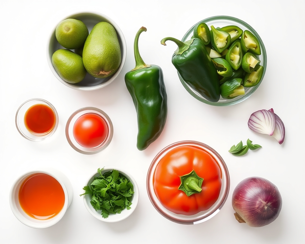 ingredients-de-la-recette-salsa-avocat-poblano