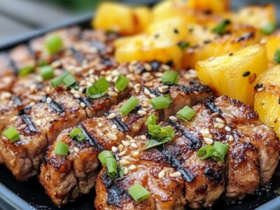 Délicieux Porc Grillé à l’Ananas