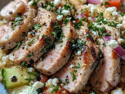 Délicieux Porc Grec avec Couscous Citron