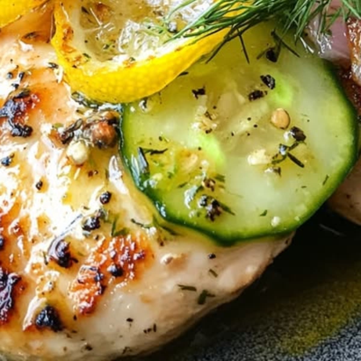 Poulet Citron Concombre Grillé2