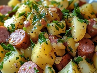Délicieuse salade de pommes de terre gourmande