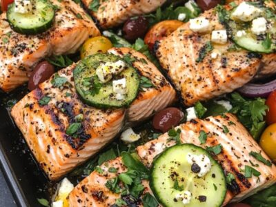 Délicieux Saumon Grillé et Salade Éclatante