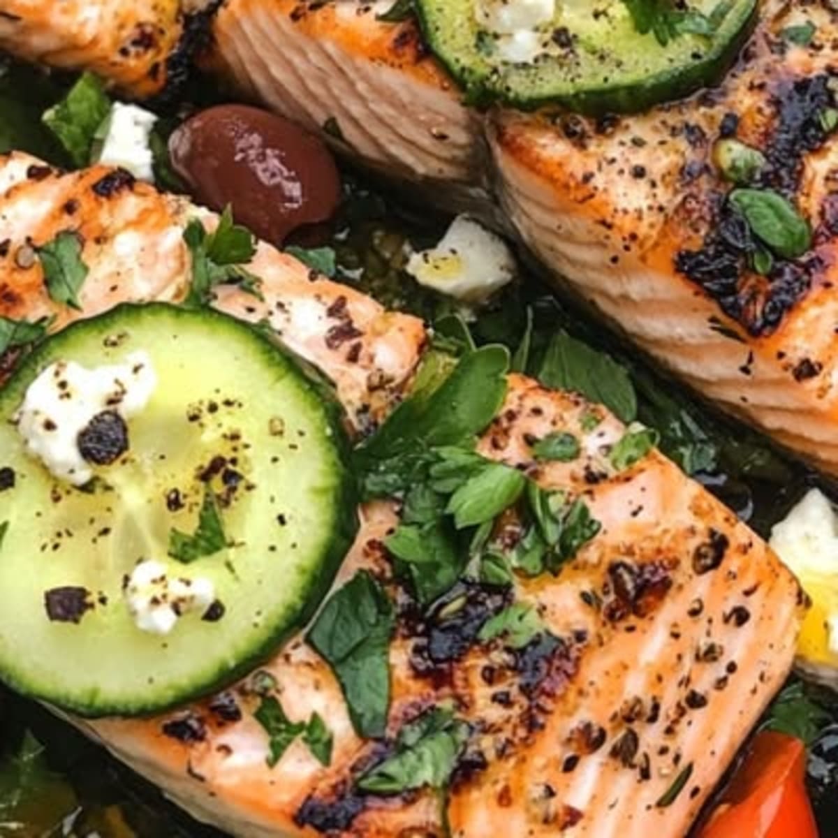 Saumon Grillé Salade2