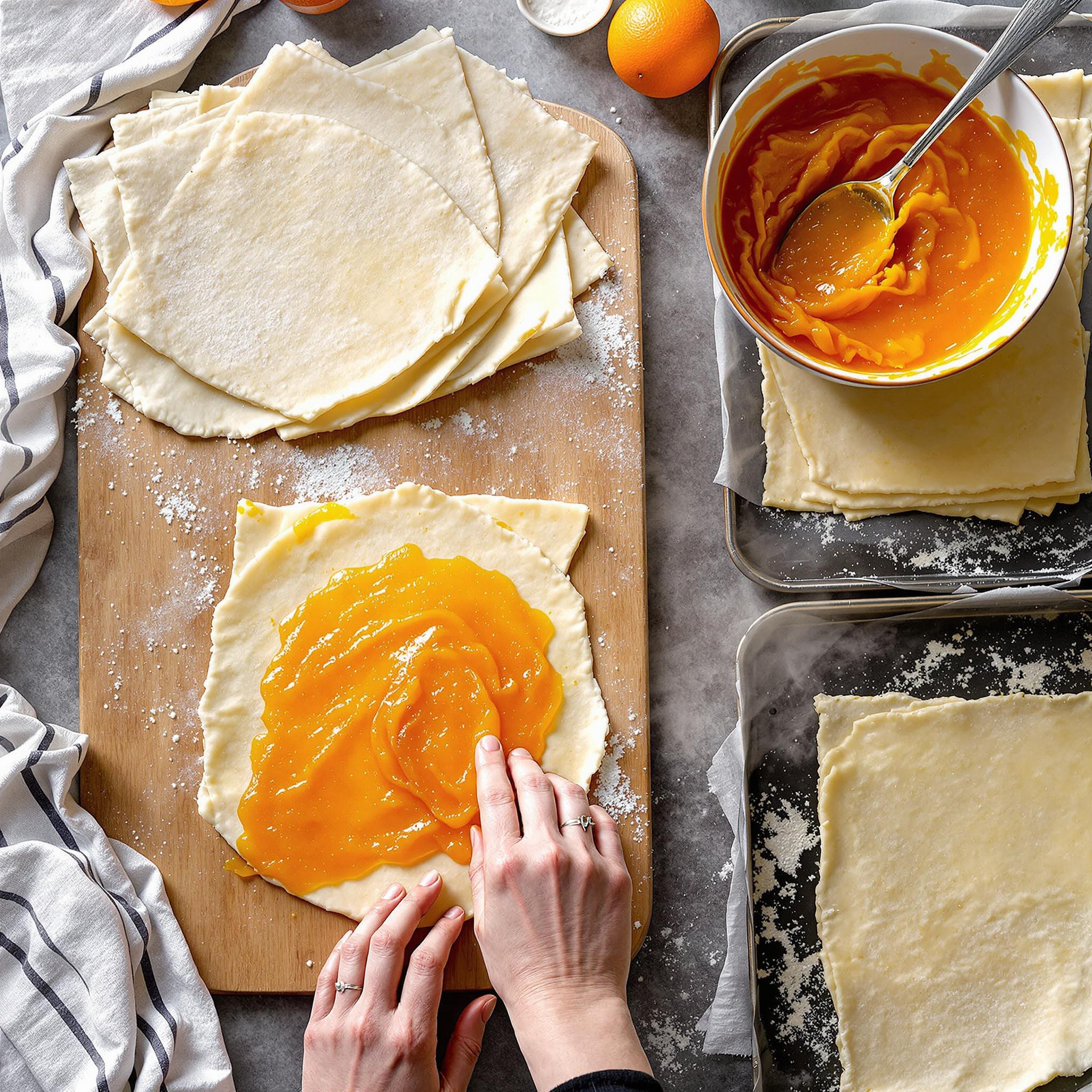 Feuille de marmelade à l'orange