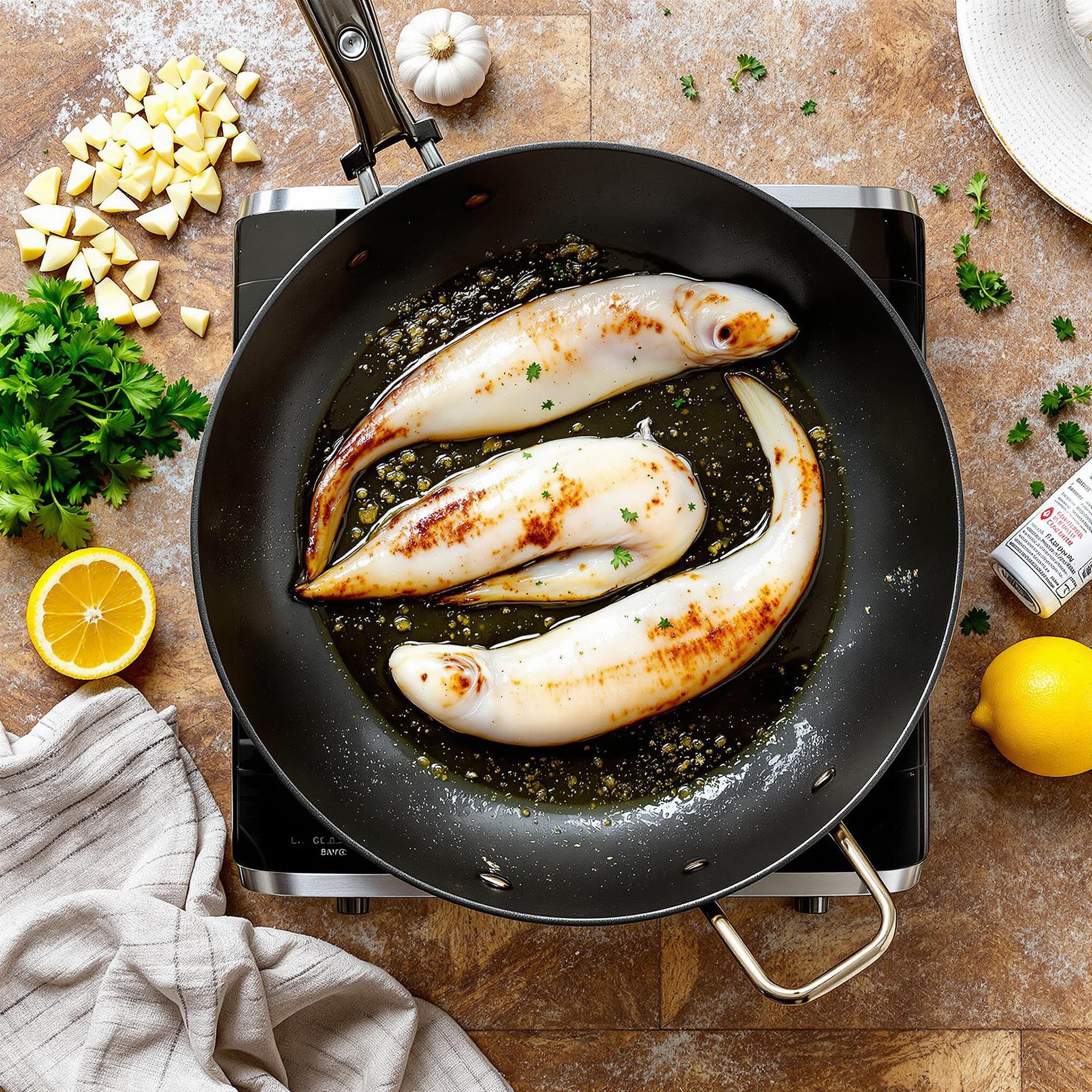 recette congre à la poêle