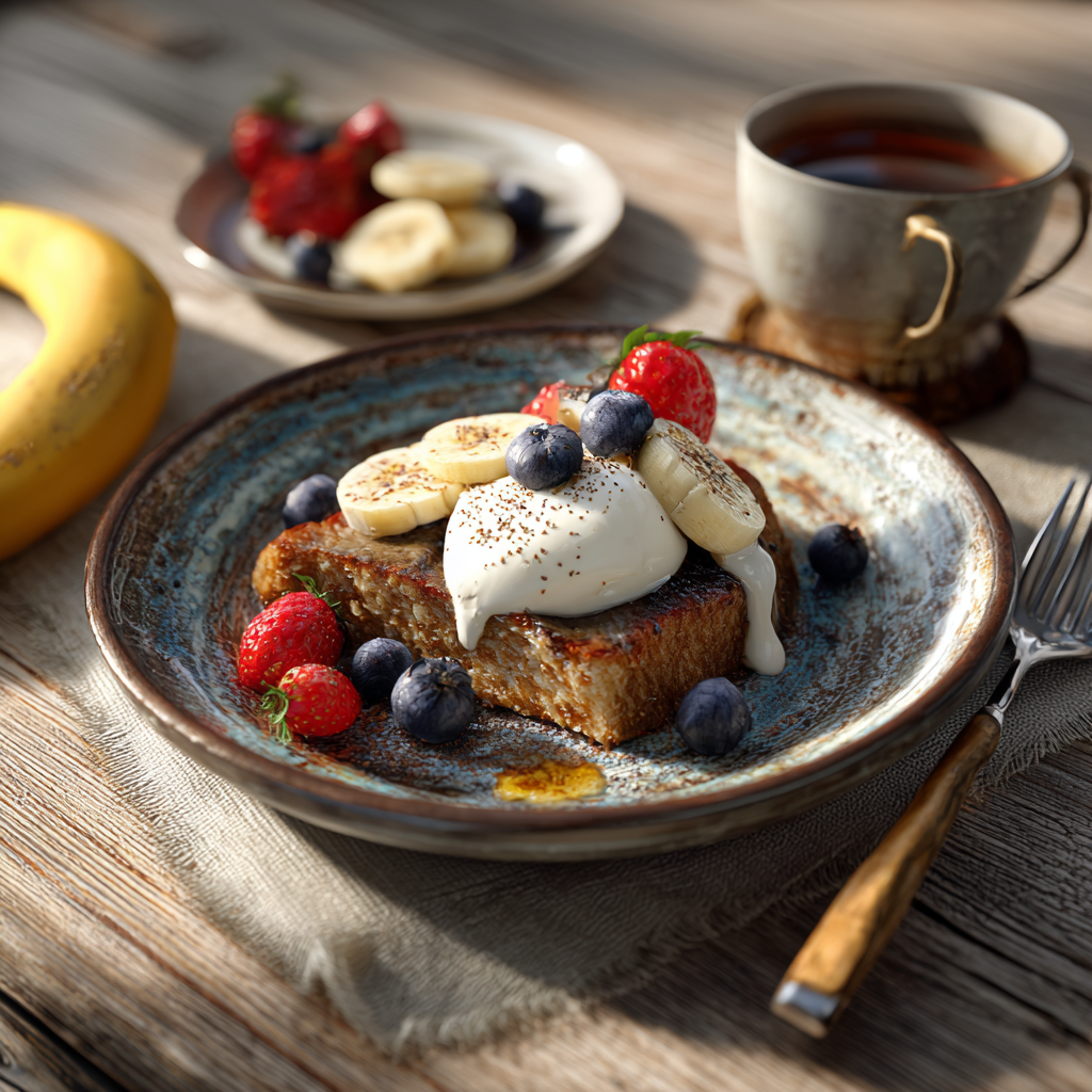 bowl cake banane
