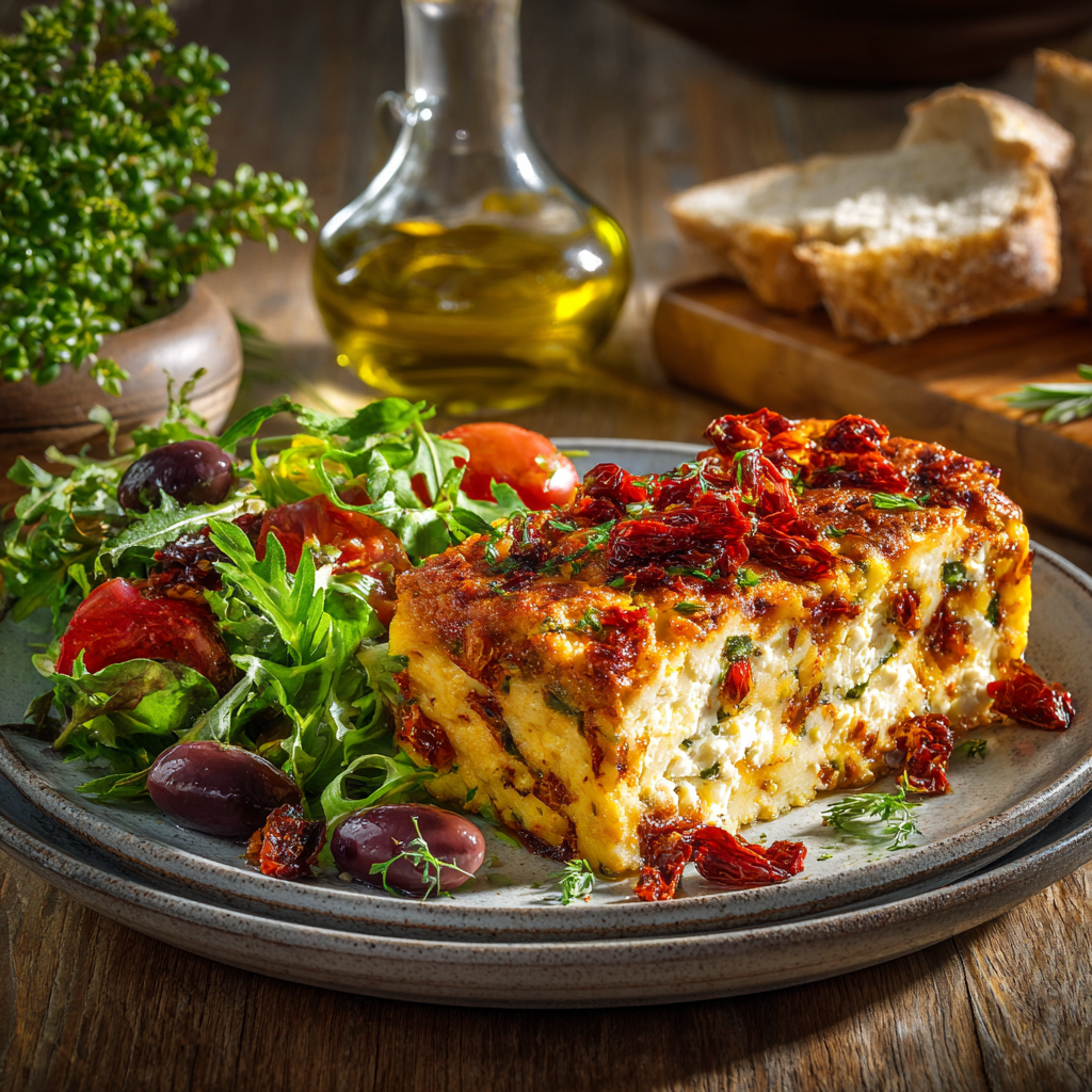 cake feta tomates séchées