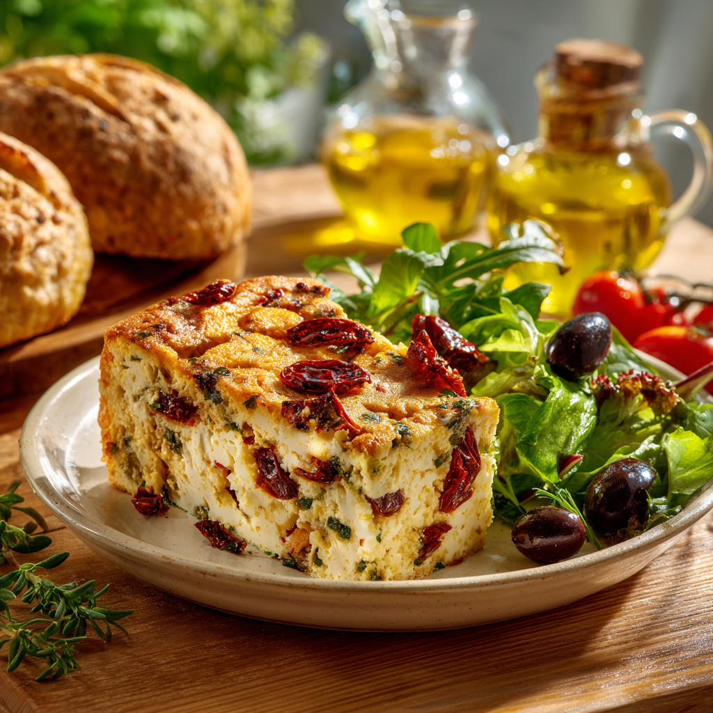 cake feta tomates séchées