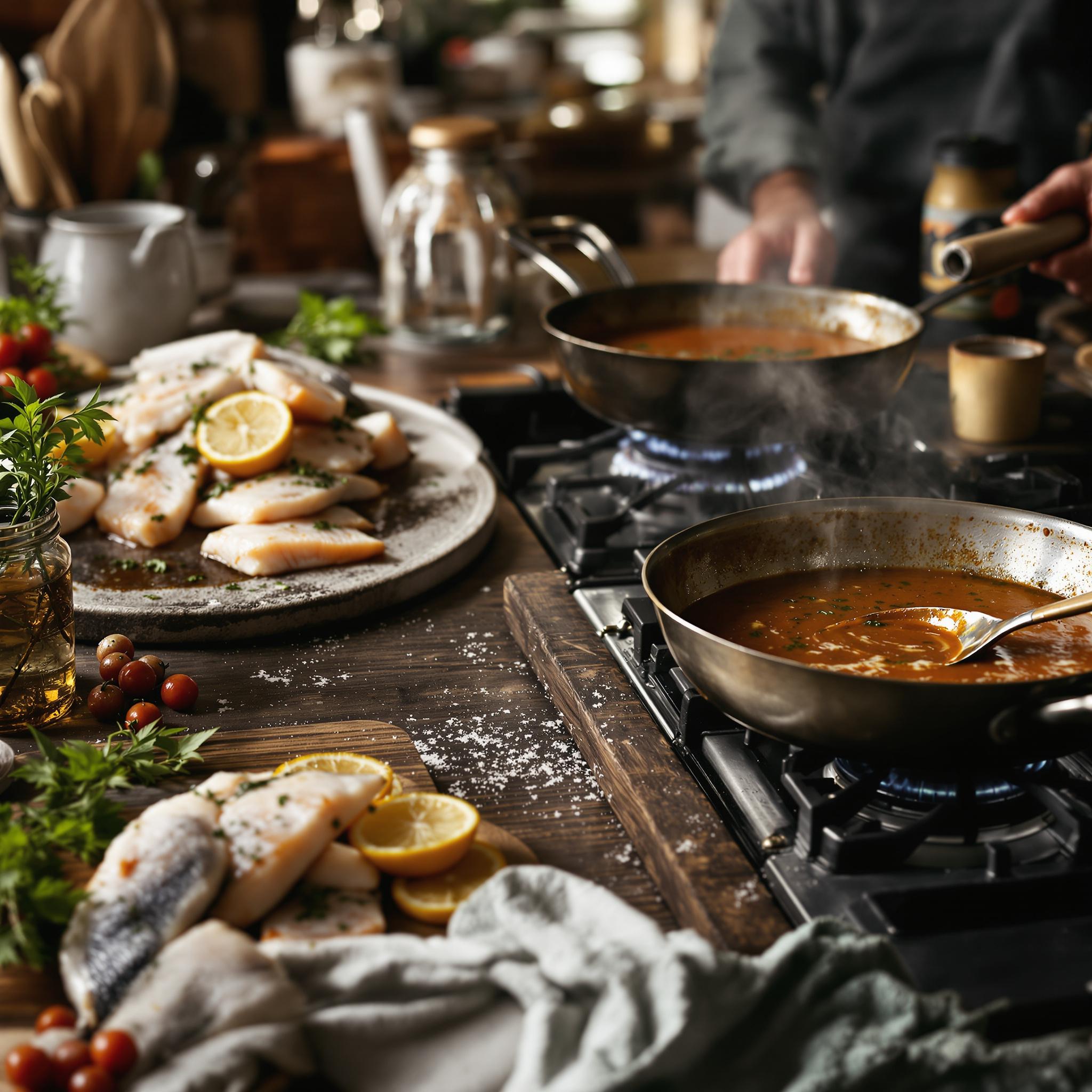 recette chef étoilé poisson