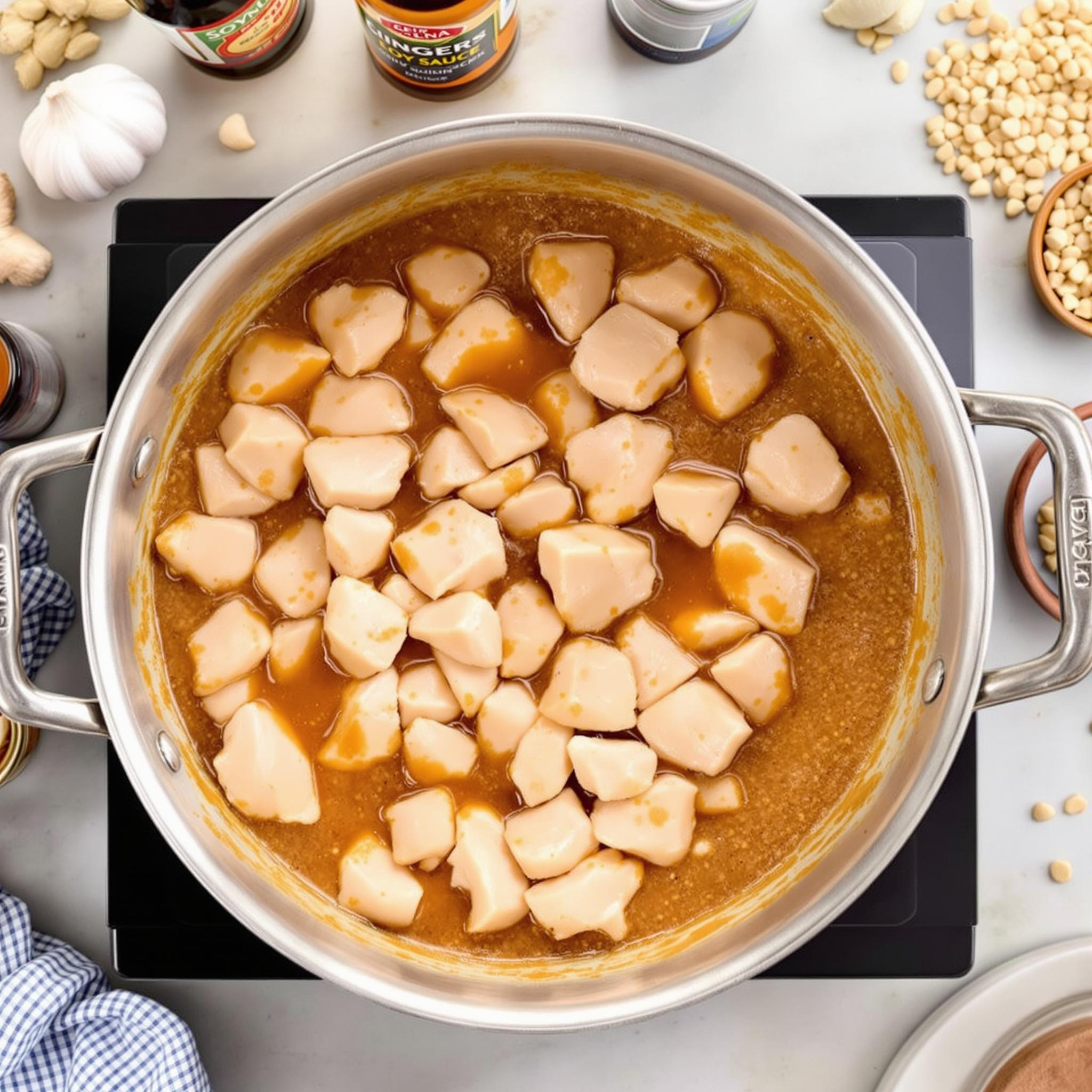 recette poulet au beurre de cacahuète