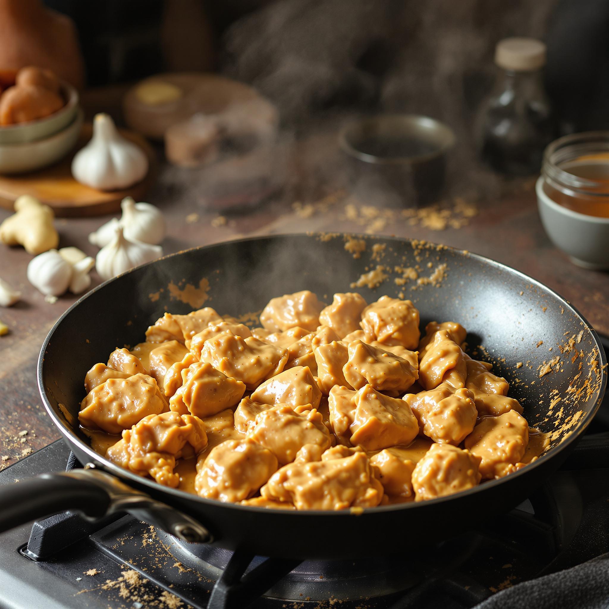 recette poulet beurre de cacahuète