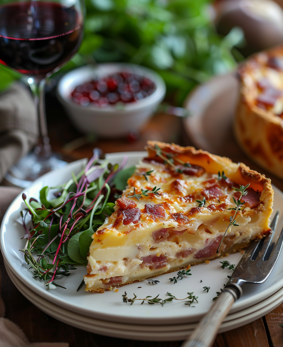 cake aux lardons et fromage