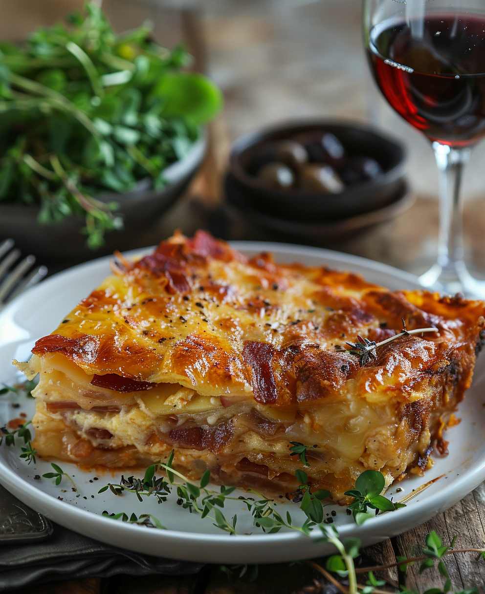 cake aux lardons et fromage