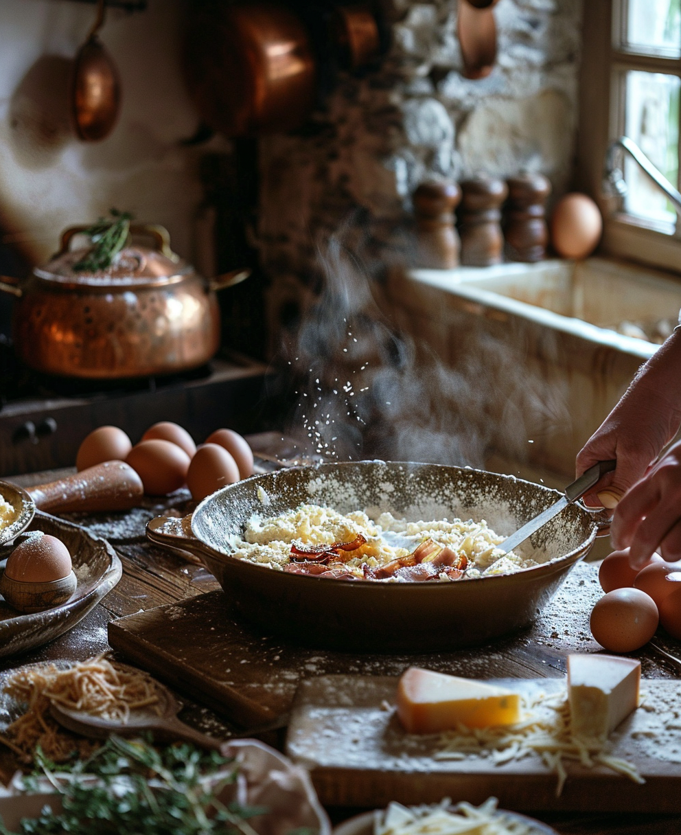 cake aux lardons et fromage