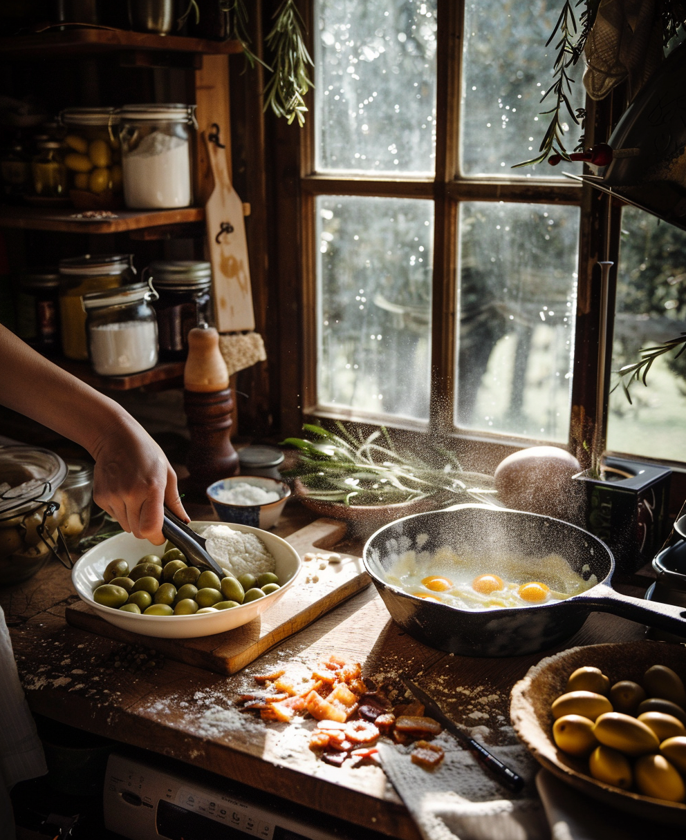 cake aux olives et lardons