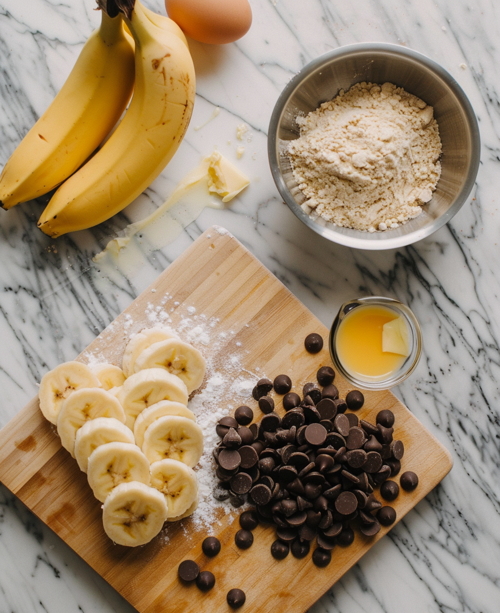 cake banane pépites de chocolat