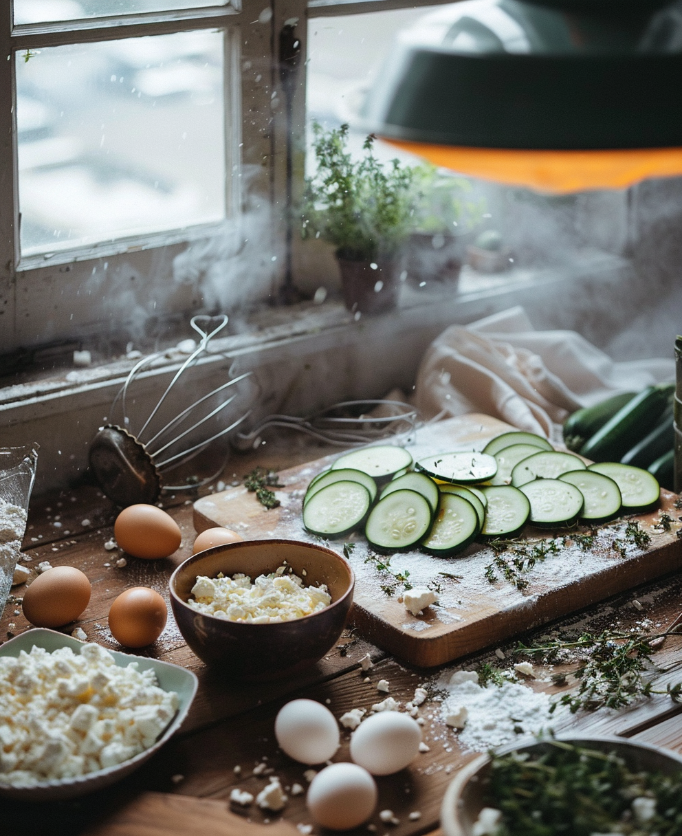 cake chèvre courgette