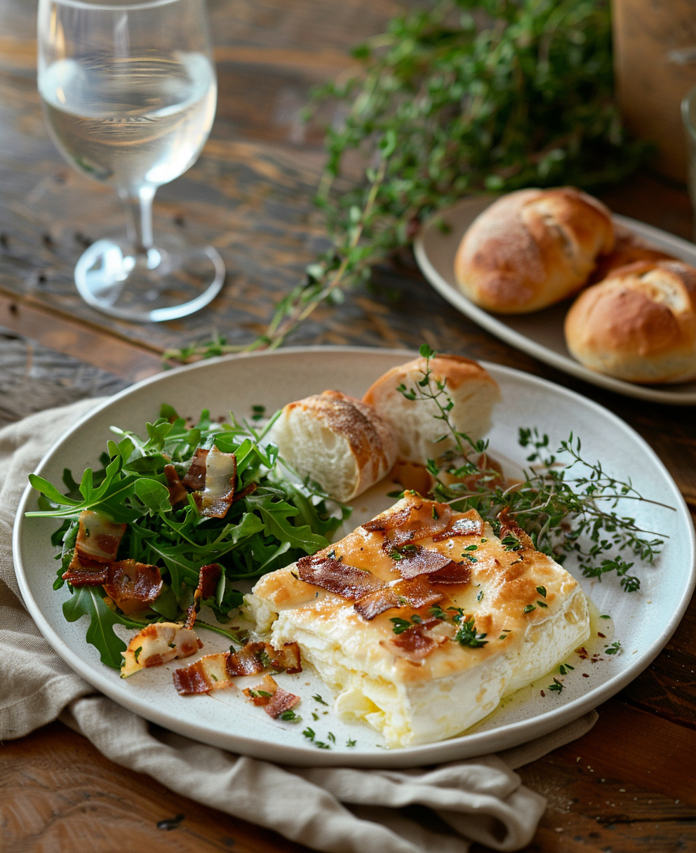 cake fromage lardons