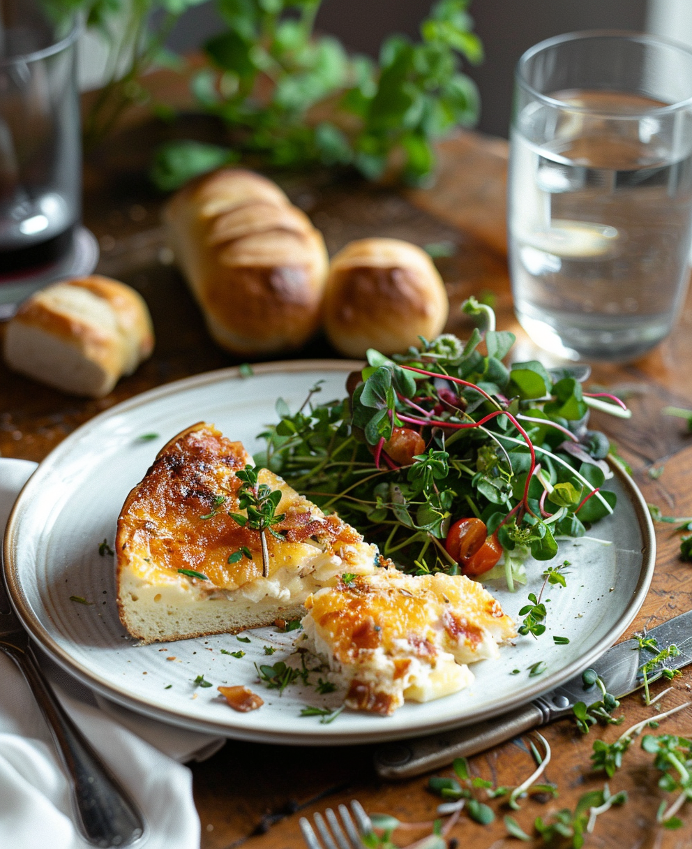 cake fromage lardons