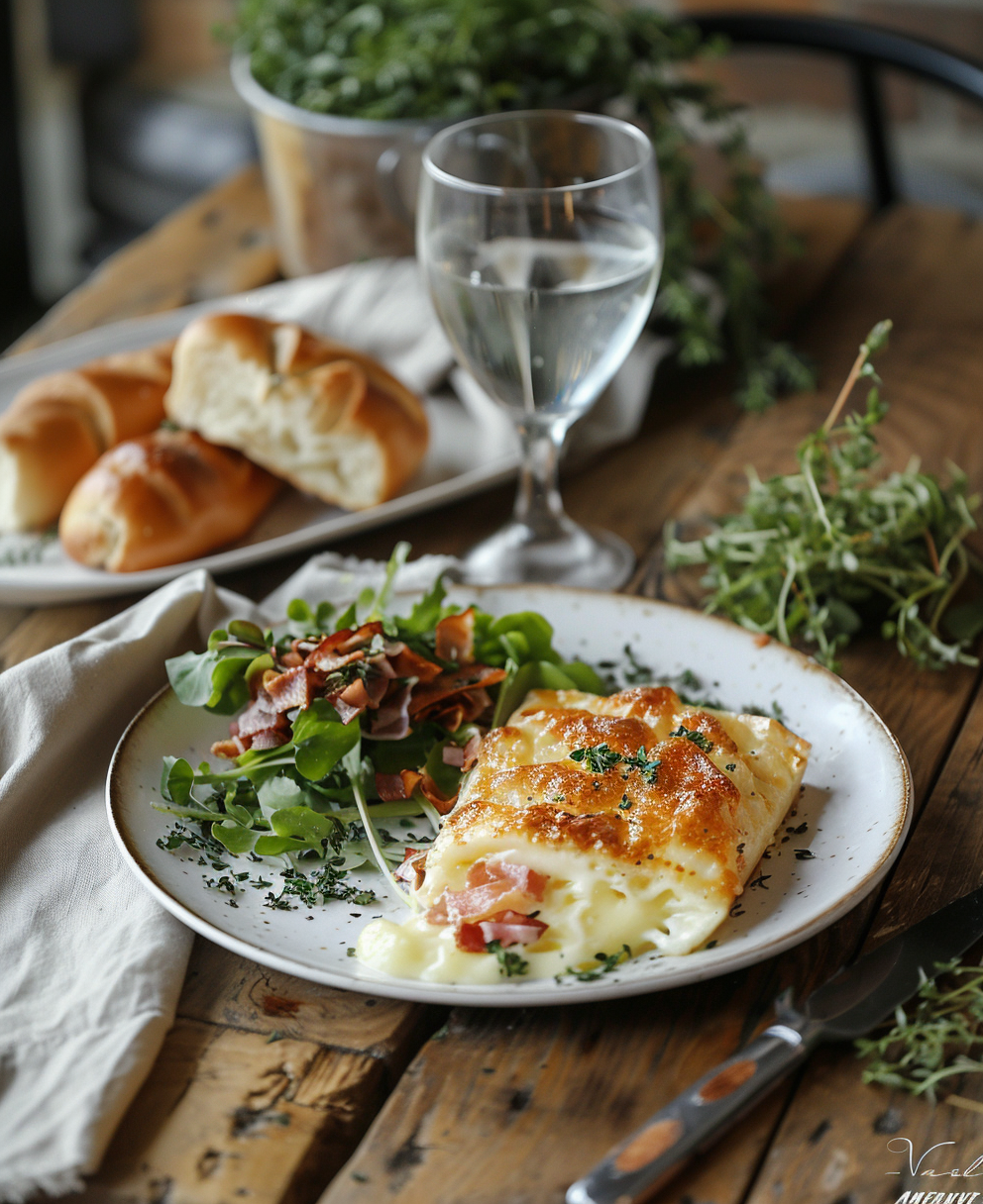 cake fromage lardons