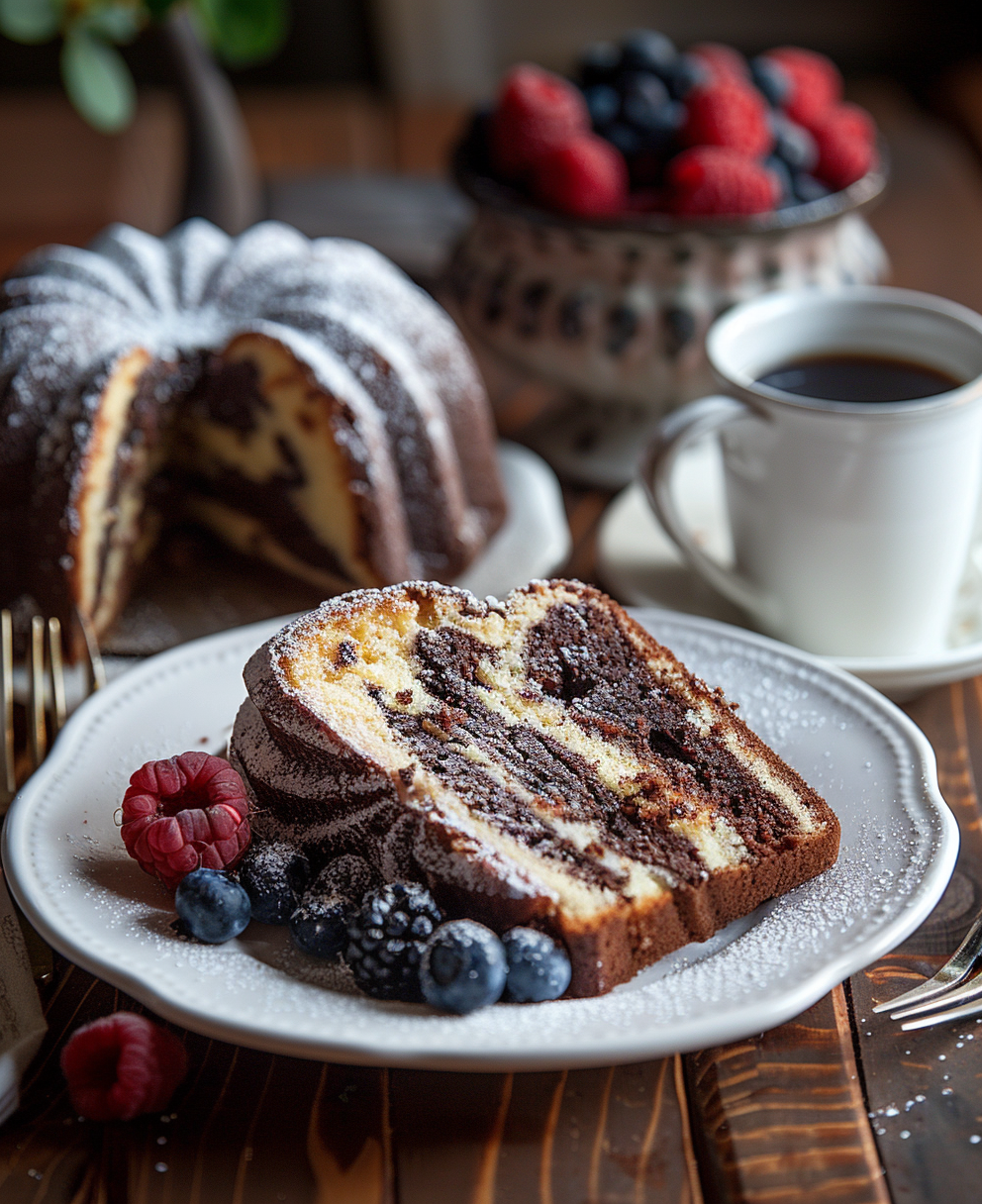 cake marbré chocolat