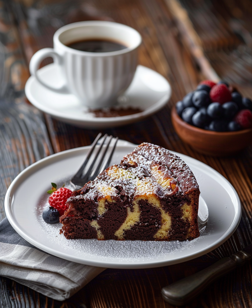 cake marbré chocolat