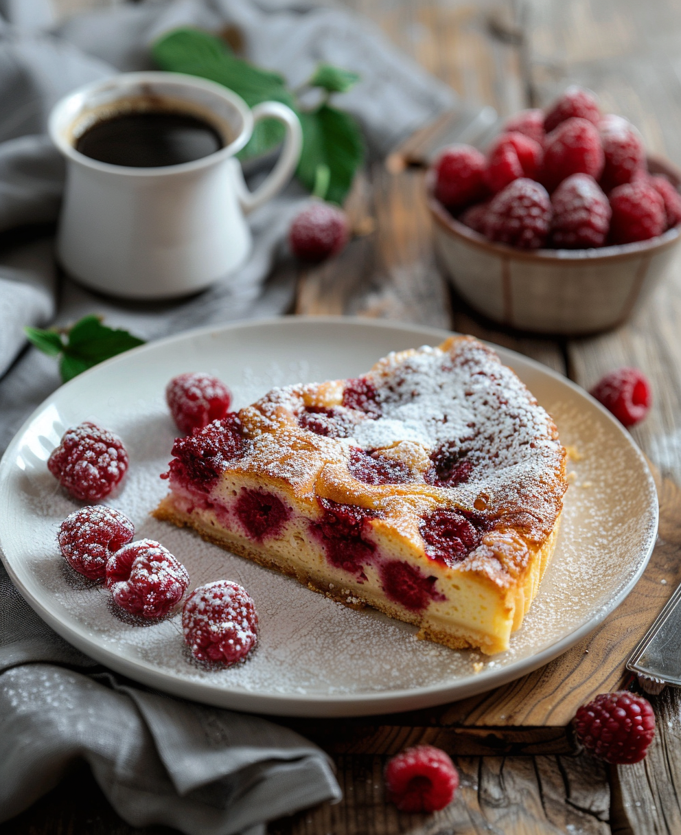 clafoutis aux framboises