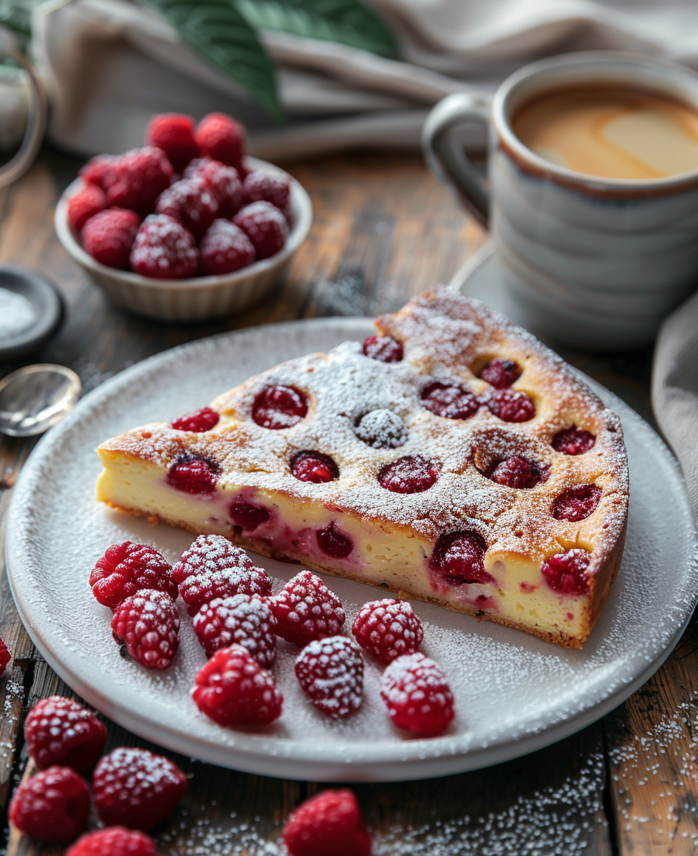 clafoutis aux framboises