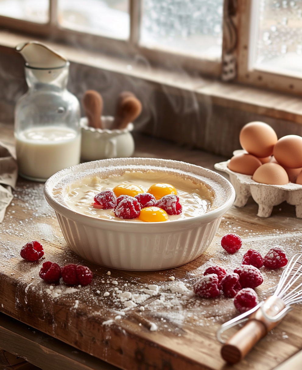 clafoutis aux framboises