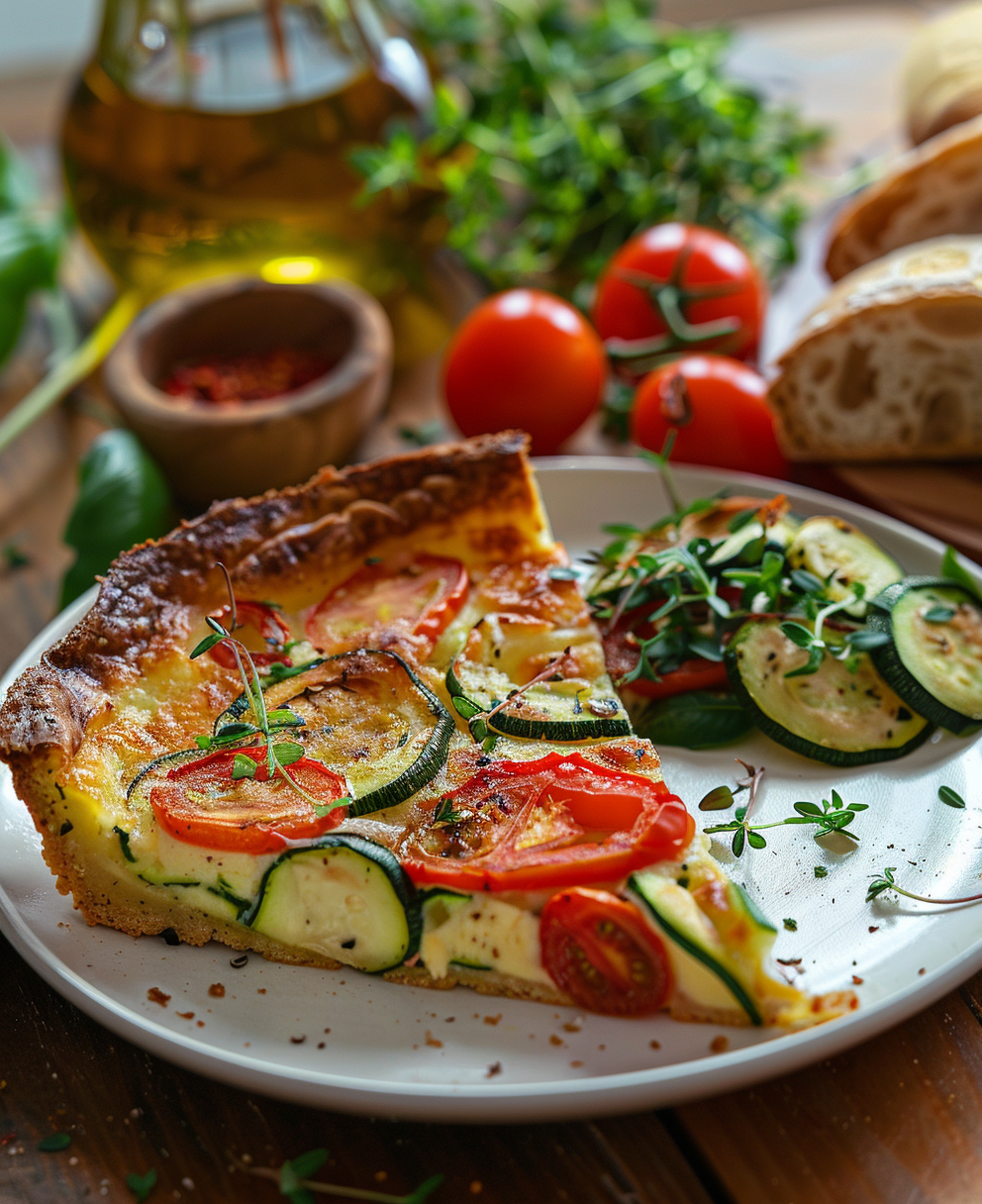 clafoutis tomates courgettes